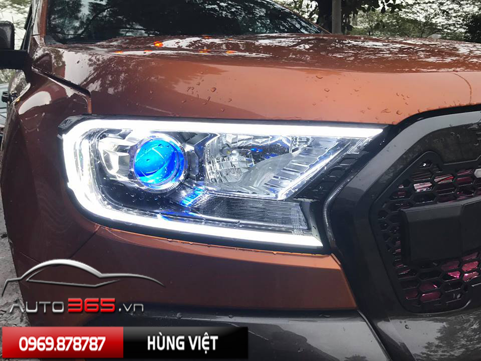 Độ đèn ford ranger an toàn bằng linh kiện chính hãng
